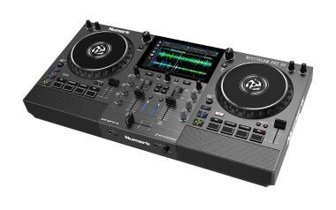 Numark DJ média přehrávač, 2 ch, 2x4 pady, 7 dotykový displej, FX, Wi-Fi, reproduktor