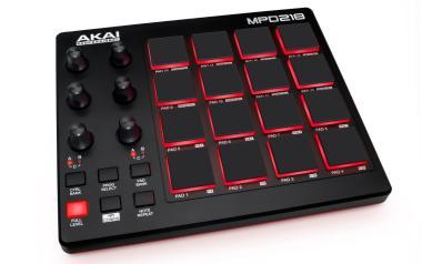 Akai Pro USB/MIDI kontroler, 16 MPC pad, 3 bank, 6 ovladačů