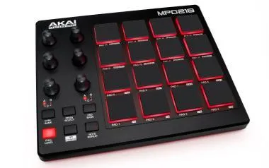 Akai Pro MPD218 USB/MIDI vezérlő, 16 MPC pad, 3 bank, 6 forgógomb