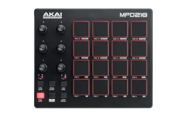 Akai Pro MPD218 USB/MIDI vezérlő, 16 MPC pad, 3 bank, 6 forgógomb