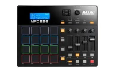Akai Pro MPD226 USB/MIDI vezérlő, 16 MPC pad, 4 bank, 4 forgógomb, 4 fader