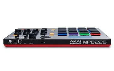 Akai Pro MPD226 USB/MIDI vezérlő, 16 MPC pad, 4 bank, 4 forgógomb, 4 fader