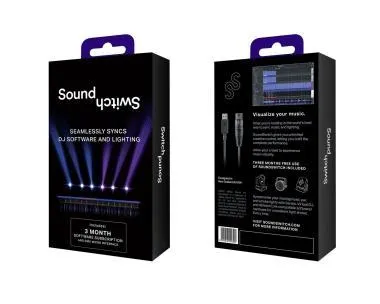 SoundSwitch Micro DMX Interface fényvezérlő, szoftver, USB-DMX, Serato-VirtualDJ-Engine Prime