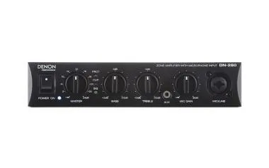 Denon Pro DN-280 végerősítő, 100W mono, 70V/100V/4 Ohm, Euroblock, 2x RCA, 1x XLR/TRS
