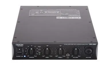 Denon Pro DN-280 végerősítő, 100W mono, 70V/100V/4 Ohm, Euroblock, 2x RCA, 1x XLR/TRS