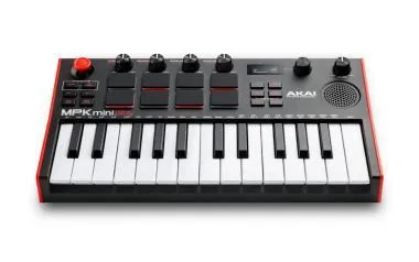 Akai Pro MPK Mini Play mk3 USB/MIDI vezérlő, 25 billentyű, 8 pad, joystick, sustain input, beépített