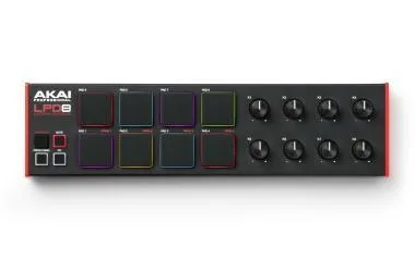 Akai Pro LPD8 MK2 USB/MIDI vezérlő, 8 RGB pad, 8 Q-link, 8 program, MPC Beats