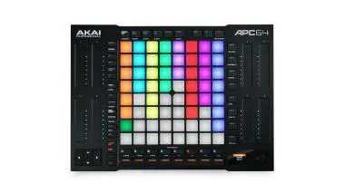Akai Pro APC64 USB/MIDI vezérlő, Ableton Live Lite 11, 64 RGB pad, 8 érintő csík