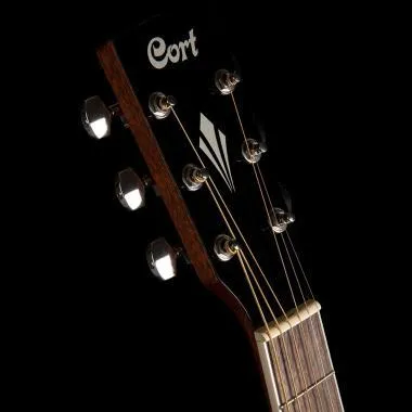 Cort Co-GA-QF-TBB elektro-akusztikus gitár Fishman elektronikával, puhatokkal, fekete burst