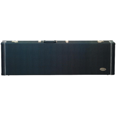 RockCase Kufr na elektrickou baskytaru, černý Tolex, sametová podšívka, přihrádka na příslušenství