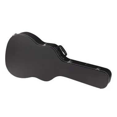 RockCase RC 10609 B/SB Akusztikus Gitár Keménytok, Fekete Tolex, Ívelt Forma, Bársony Bélés