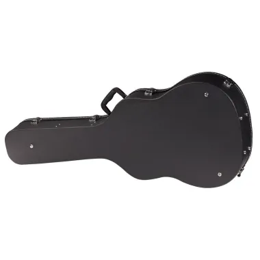 RockCase RC 10609 B/SB Akusztikus Gitár Keménytok, Fekete Tolex, Ívelt Forma, Bársony Bélés