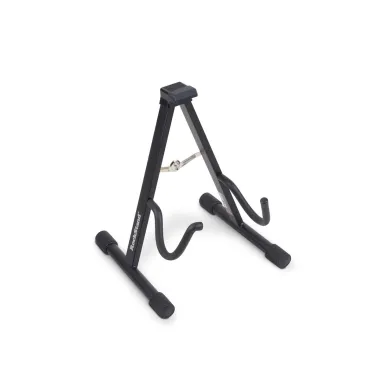 RockStand RS 20800 B/24 A-keret állvány, elektromos gitár/basszusgitár, habpárnázás, összecsukható, fekete