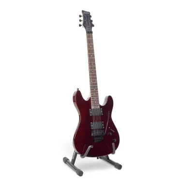 RockStand RS 20800 B/24 A-keret állvány, elektromos gitár/basszusgitár, habpárnázás, összecsukható, fekete