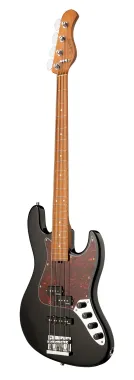 Sadowsky SMX21HP4 23M OKU FR Elektromos basszusgitár, 21 bundos hibrid P/J, pörkölt juhar fogólap, 4 húros, fekete