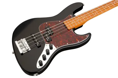Sadowsky SMX21HP4 23M OKU FR Elektromos basszusgitár, 21 bundos hibrid P/J, pörkölt juhar fogólap, 4 húros, fekete
