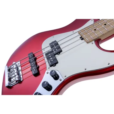 Sadowsky SMX21HP4 31M OKU FR 4-húros basszusgitár, Pörkölt juhar fogólap, Candy Apple Red, Könnyű Okoume