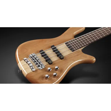 Warwick WRB1565 10AA ALD FR 5-Húros Elektromos Basszusgitár, Éger Test, Nyak-átmenetes, Természetes Átlátszó Fényezés