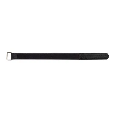 RockBoard RBO CAB TIE 300 B Kábelkötegelők, újrahasználható, fekete, 10 db, közepes, fémgyűrű, Hook & Loop