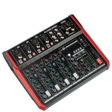 Proel PLAYMIX8 Analóg keverő 8 bemenet, 4 MIC IN, 2 sztereó IN, FX, USB, Bluetooth