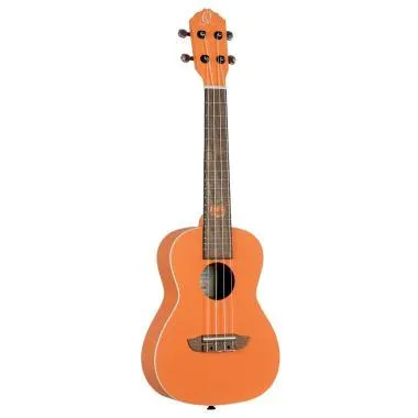 Ortega RUHW Egyedi Készítésű Sorozat Halloween Kiadás Koncert Ukulele 4 Húros - Tök Narancs