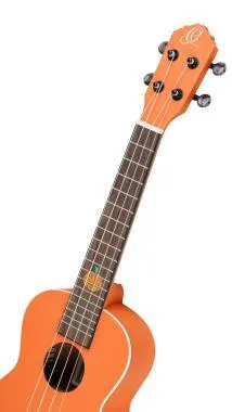 Ortega RUHW Egyedi Készítésű Sorozat Halloween Kiadás Koncert Ukulele 4 Húros - Tök Narancs
