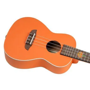 Ortega RUHW Egyedi Készítésű Sorozat Halloween Kiadás Koncert Ukulele 4 Húros - Tök Narancs