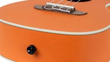 Ortega RUHW Egyedi Készítésű Sorozat Halloween Kiadás Koncert Ukulele 4 Húros - Tök Narancs