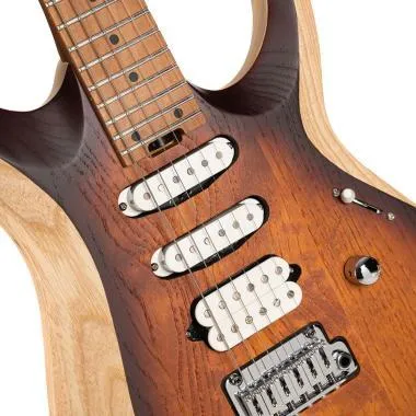 Cort Co-X700-Triality-OPVB with bag elektromos gitár Fishman elektronikával, tokkal, nyílt pórusú vintage burst