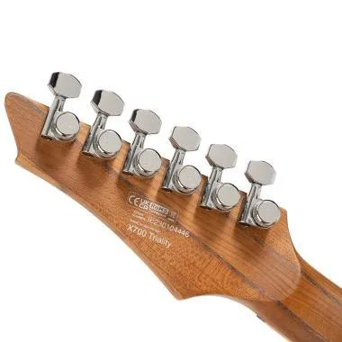 Cort Co-X700-Triality-OPVB with bag elektromos gitár Fishman elektronikával, tokkal, nyílt pórusú vintage burst