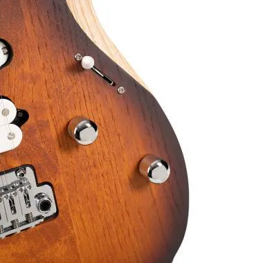 Cort Co-X700-Triality-OPVB with bag elektromos gitár Fishman elektronikával, tokkal, nyílt pórusú vintage burst