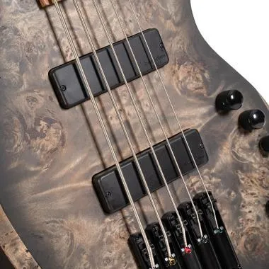 Cort Co-Space5-SDB with bag elektromos basszusgitár, 5 húros, Bartolini hangszedők, fej nélküli, csillagpor