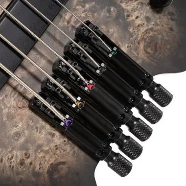 Cort Co-Space5-SDB with bag elektromos basszusgitár, 5 húros, Bartolini hangszedők, fej nélküli, csillagpor