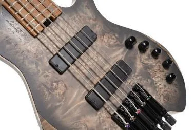 Cort Co-Space5-SDB with bag elektromos basszusgitár, 5 húros, Bartolini hangszedők, fej nélküli, csillagpor