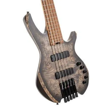Cort Co-Space5-SDB with bag elektromos basszusgitár, 5 húros, Bartolini hangszedők, fej nélküli, csillagpor