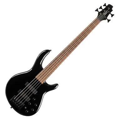 Cort Co-C5-Deluxe-BK Cort elektromos basszusgitár, Markbass Preamp, öthúros, fekete