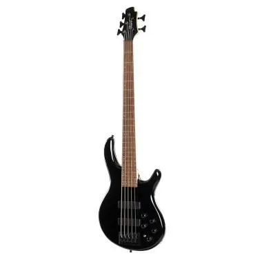 Cort Co-C5-Deluxe-BK Cort elektromos basszusgitár, Markbass Preamp, öthúros, fekete