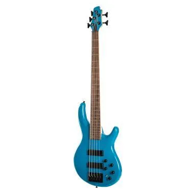 Cort Co-C5-Deluxe-CBL elektromos basszusgitár, Markbass Preamp, öthúros, kék