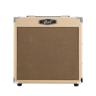 Cort Co-CM15R-WTS gitárerősítő zengetővel, 15 Watt, világos homok