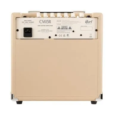 Cort Co-CM15R-WTS gitárerősítő zengetővel, 15 Watt, világos homok