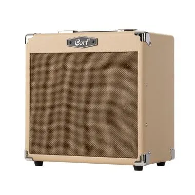 Cort Co-CM15R-WTS gitárerősítő zengetővel, 15 Watt, világos homok