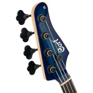 Cort Co-GB-Fusion4-BB with bag elektromos basszusgitár tokkal, kék burst