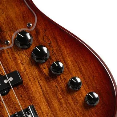 Cort Co-GB-Fusion5-ABB with bag elektromos basszusgitár, 5 húros, deluxe félkemény tokkal, matt vintage natúr