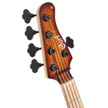 Cort Co-GB-Fusion5-ABB with bag elektromos basszusgitár, 5 húros, deluxe félkemény tokkal, matt vintage natúr