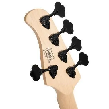 Cort Co-GB-Fusion5-ABB with bag elektromos basszusgitár, 5 húros, deluxe félkemény tokkal, matt vintage natúr