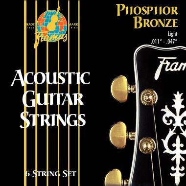 Framus Akustické kytarové struny, lehké .011-.047, fosforový bronz, bohatý zvuk