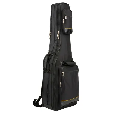 RockBag RB 20612 B/PLUS Dupla Gitártok, 2 Elektromos Gitárhoz, Vízálló, Prémium Védelem