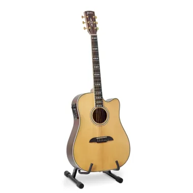 RockStand RS 20801 B/24 A-keretes akusztikus gitár/basszusgitár állvány, biztos tartás, habpárnázat