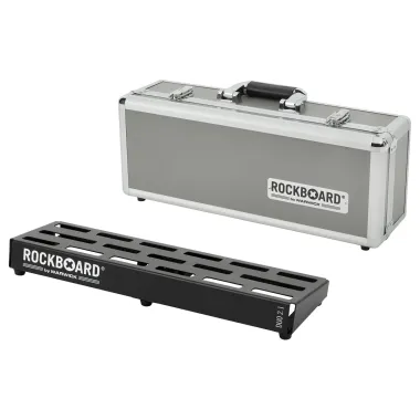 RockBoard RBO B 2.1 DUO C Pedálboard repülőtokkal, könnyű alumínium, 4-7 pedálhoz