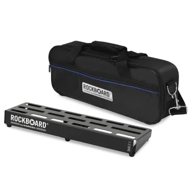 RockBoard RBO B 2.1 DUO B Pedálboard, könnyű alumínium, 4-7 pedál fér el, táskával